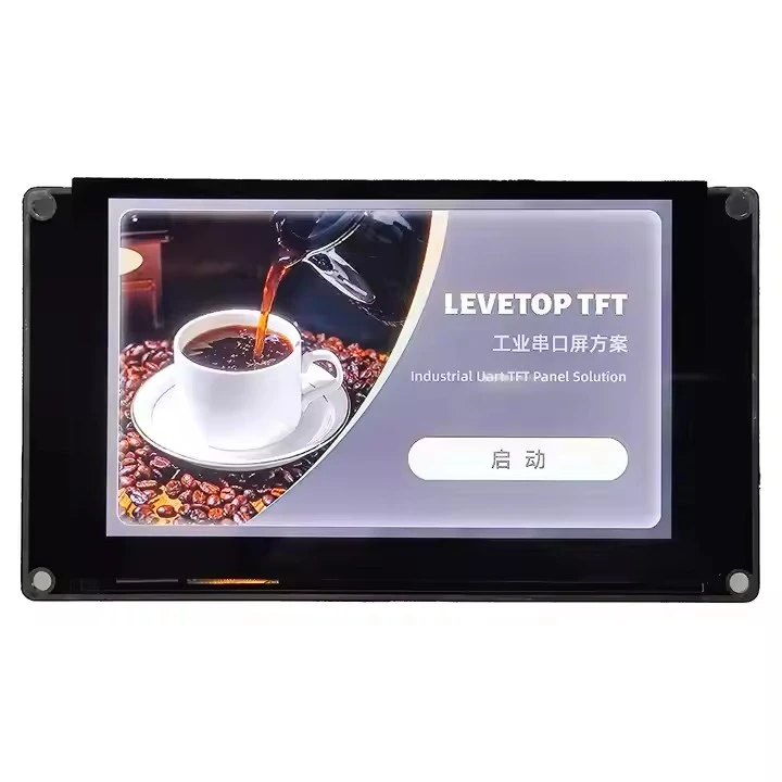 5 inch touchscreen display with serial port for coffee machine